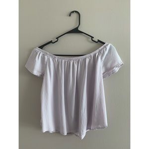 Off the Shoulder Lilac Top
